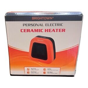 Brightown 400W Personal Electric Ceramic Heater- Safety Tip Safety Shut Off